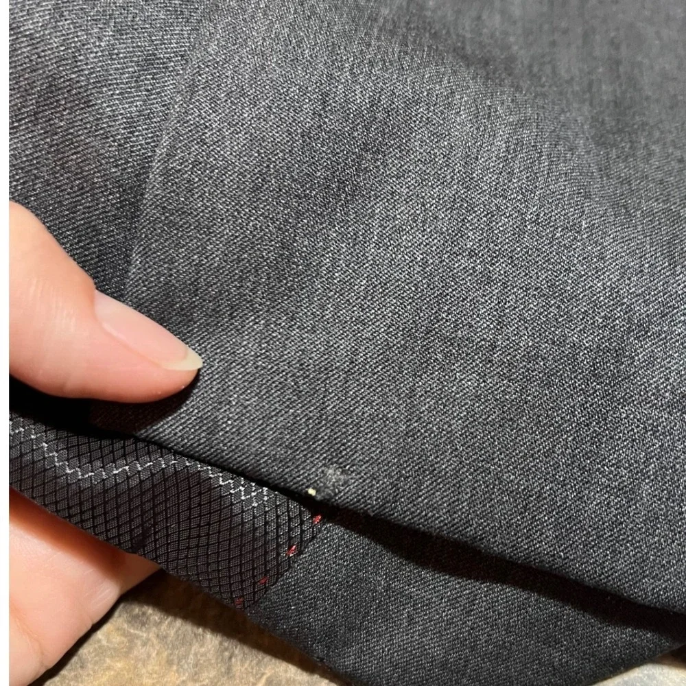 Alfani Mens‎ Grey Two-Button Suit Jacket Blazer Size 40R Notched Lapel Wool Work